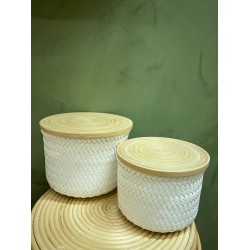 S/2 High Basket اكسسوارات منزليه White