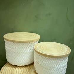 S/2 High Basket اكسسوارات منزليه White