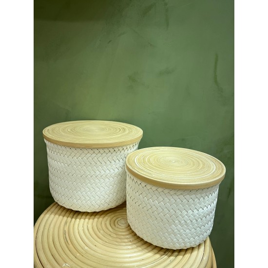 S/2 High Basket اكسسوارات منزليه White