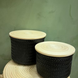 S/2 High Basket اكسسوارات منزليه Black