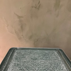 S/2 TRAY W/ LOVE EDGE كسسوارات منزليه GREEN