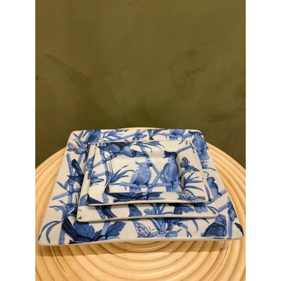 S/3 Ashtray كسسوارات منزليه Blue Parrots