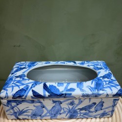Tissue Box كسسوارات منزليه Blue Parrots