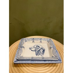 S/2 ASHTRAY  كسسوارات منزليه BLUE DOG