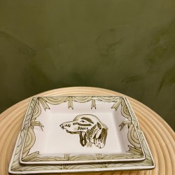 S/2 ASHTRAY  كسسوارات منزليه  GREEN DOG