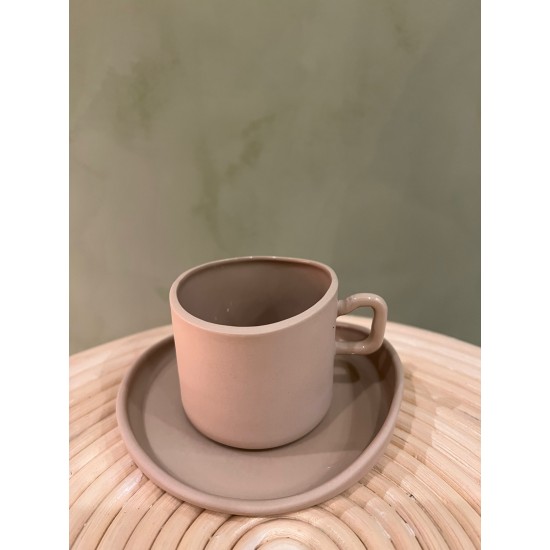 Espresso cup w/ saucer S/4 كسسوارات منزليه beige