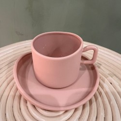 Espresso cup w/ saucer S/4 كسسوارات منزليه pink