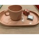 Espresso cup w/ tray S/2  كسسوارات منزليه pink