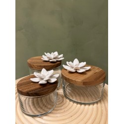 Glass LOTUS Box S/3 كسسوارات منزليه