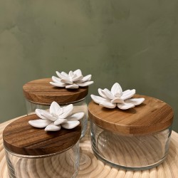 Glass LOTUS Box S/3 كسسوارات منزليه