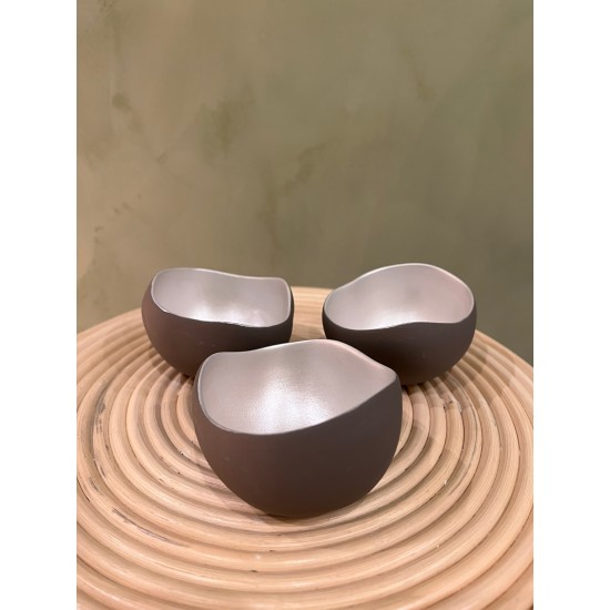 Candle holders S/3 كسسوارات منزليه trio pearls