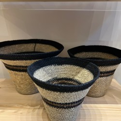 Basket S/3 كسسوارات منزليه natural/black
