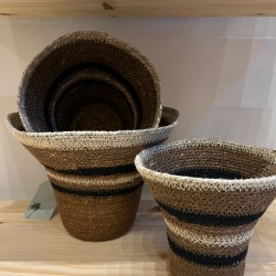 Basket S/3 كسسوارات منزليه brown/beige