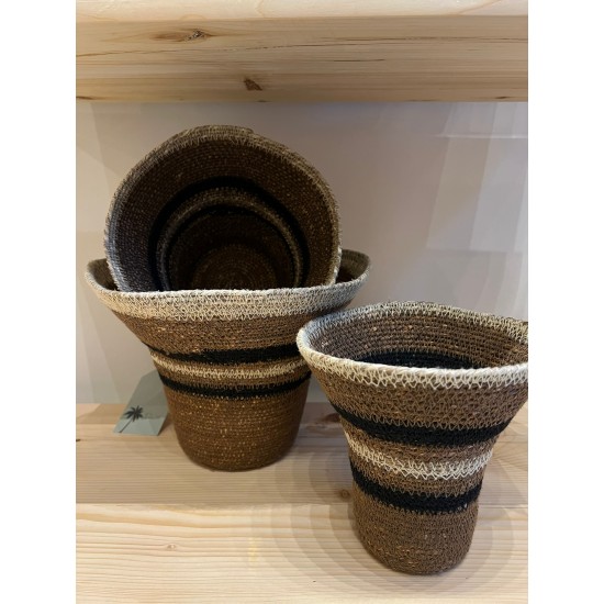 Basket S/3 كسسوارات منزليه brown/beige