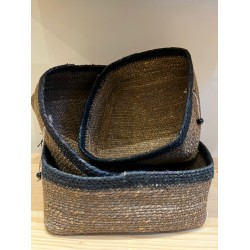 Basket S/3 كسسوارات منزليه brown/black