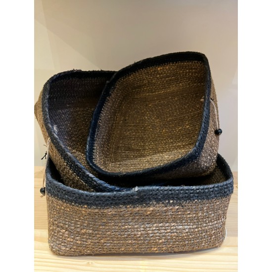 Basket S/3 كسسوارات منزليه brown/black