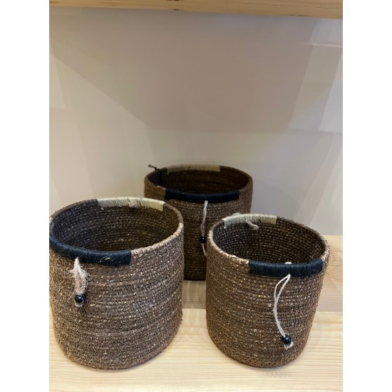 Basket S/3 كسسوارات منزليه brown