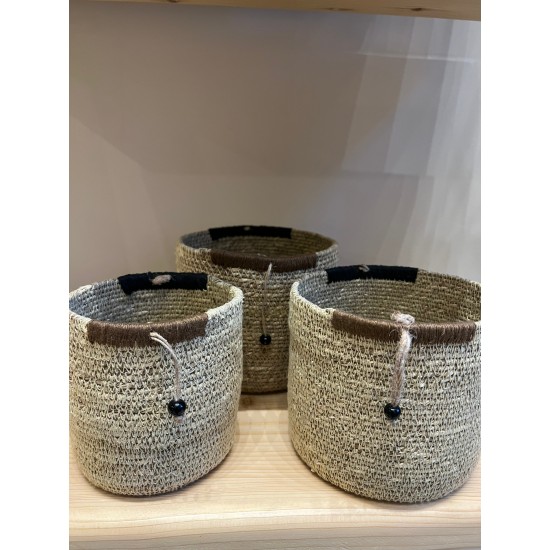 Basket S/3 كسسوارات منزليه natural