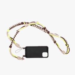Phone Strap Flou Yellow & Natural Mix اكسسوارات