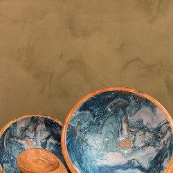 Bowl Marble Blue S/3 اكسسوارات