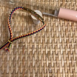 GOLD PLATED LETTER BRACELET 