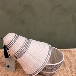 Peace Basket Stitched Black اكسسوارات منزليه