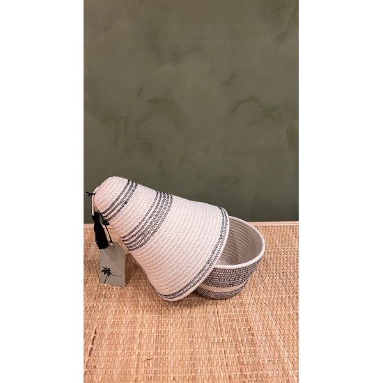 Peace Basket Stitched Black اكسسوارات منزليه