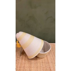 Peace Basket Stitched Yellow اكسسوارات منزليه