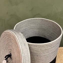 Lidded Cylinder XL Black Liquorice اكسسوارات منزليه