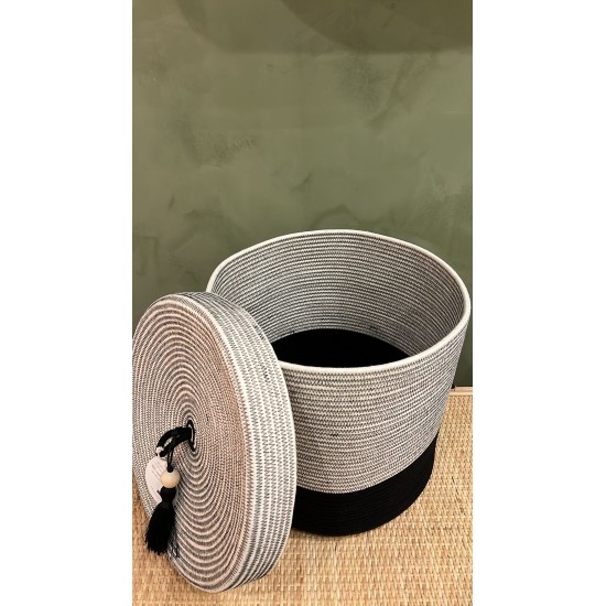 Lidded Cylinder XL Black Liquorice اكسسوارات منزليه