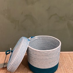 Lidded Cylinder  XL Teal Liquorice اكسسوارات منزليه