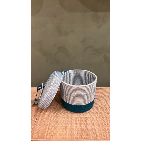 Lidded Cylinder  XL Teal Liquorice اكسسوارات منزليه