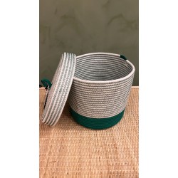 Lidded Cylinder XL Greenery