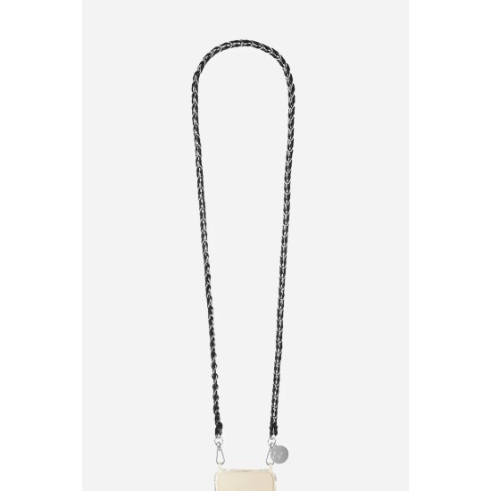 Black silver chain اكسسوارات