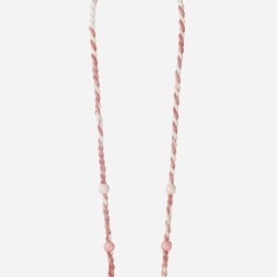 Pink dye rose chain اكسسوارات