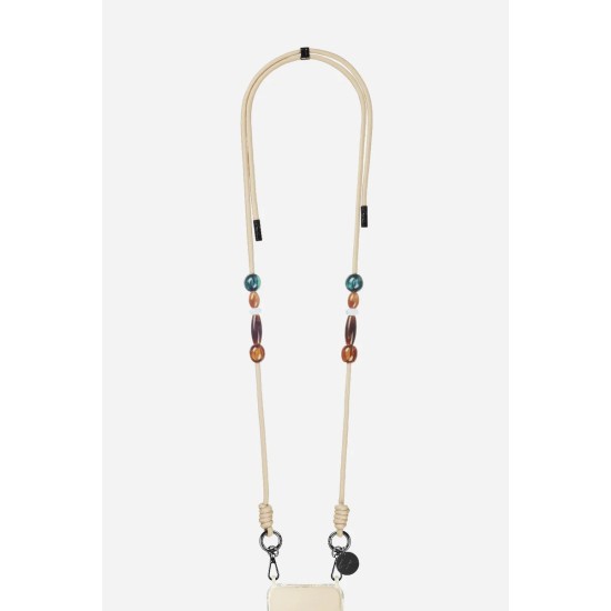 Beige, white ,dark green beads chain  اكسسوارات