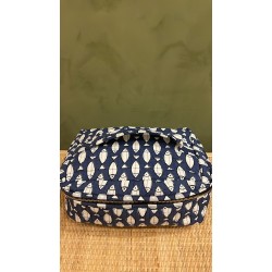 Dark Blue,white fish square vanity bag اكسسوارات