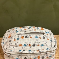 White Bicycle Square Vanity Bag اكسسوارات