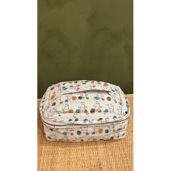 White Bicycle Square Vanity Bag اكسسوارات
