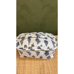 White ,Blue Shells Square Vanity bag اكسسوارات