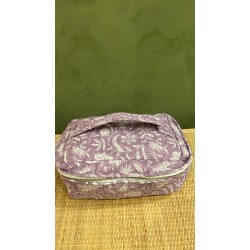 Lavender, White Flowers Square Vanity Bag اكسسوارات