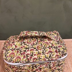 Light Yellow, Flowers Square Vanity Bag اكسسوارات