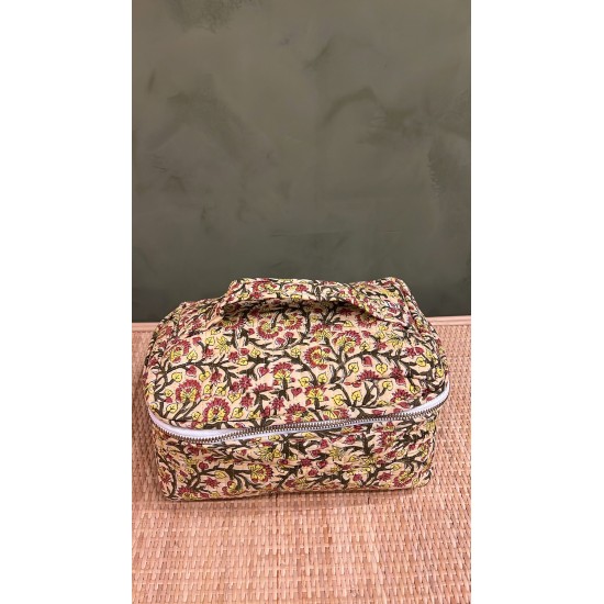 Light Yellow, Flowers Square Vanity Bag اكسسوارات