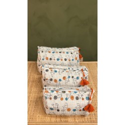 White Bicycle Toiletry Bags S/3 اكسسوارات