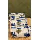 White,Blue Elephants Toiletry Bags S/3 اكسسوارات