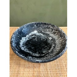Black Deep Round Bowl اكسسوارات منزليه