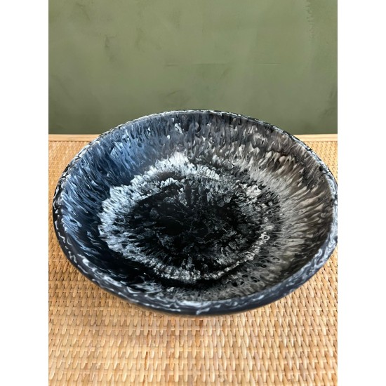 Black Deep Round Bowl اكسسوارات منزليه