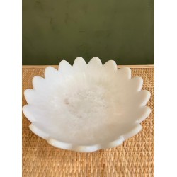 White Deep Round Petal Bowl اكسسوارات منزليه
